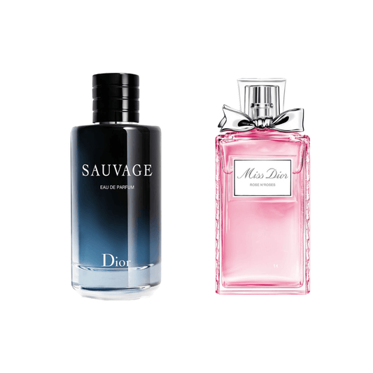 Dior Sauvage EDP & Miss Dior Roses n’ Roses – Luxury Fragrance Bundle
